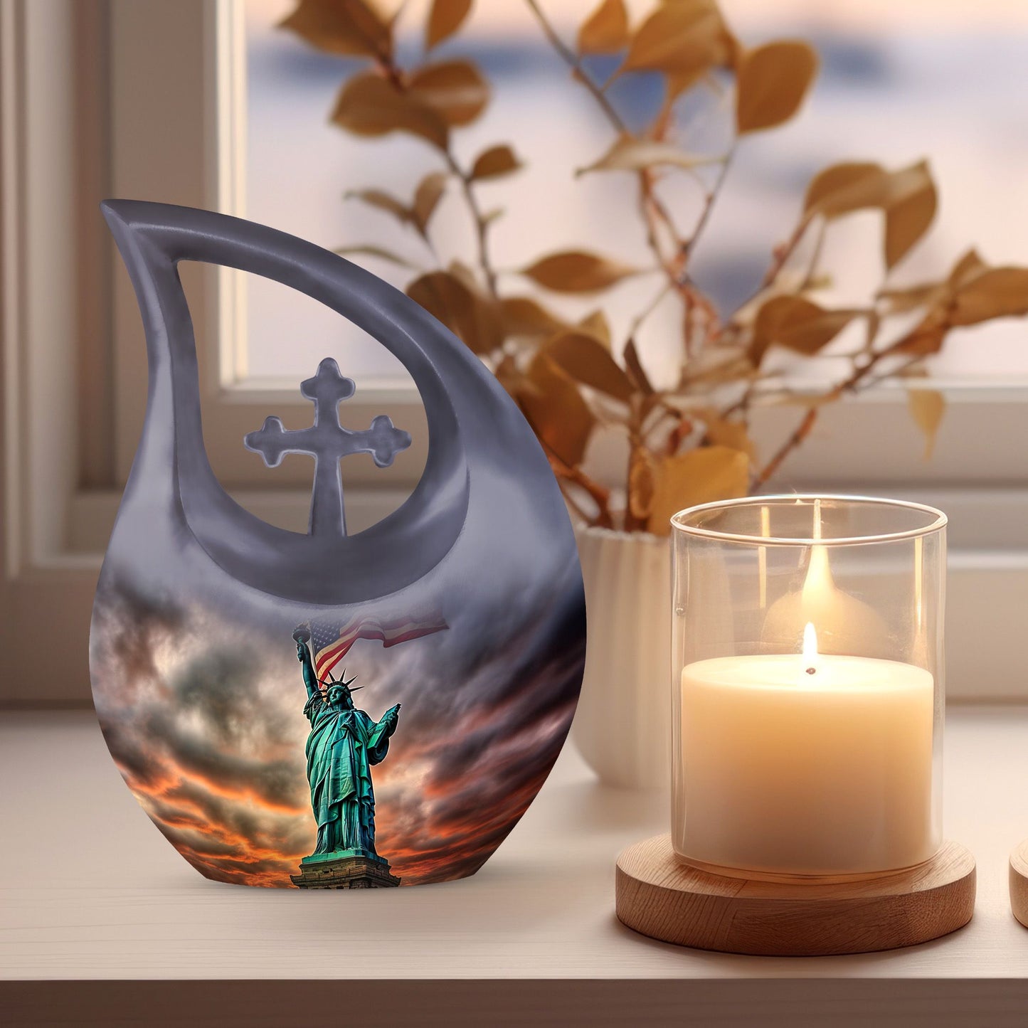 Statue of Liberty memorial urn 