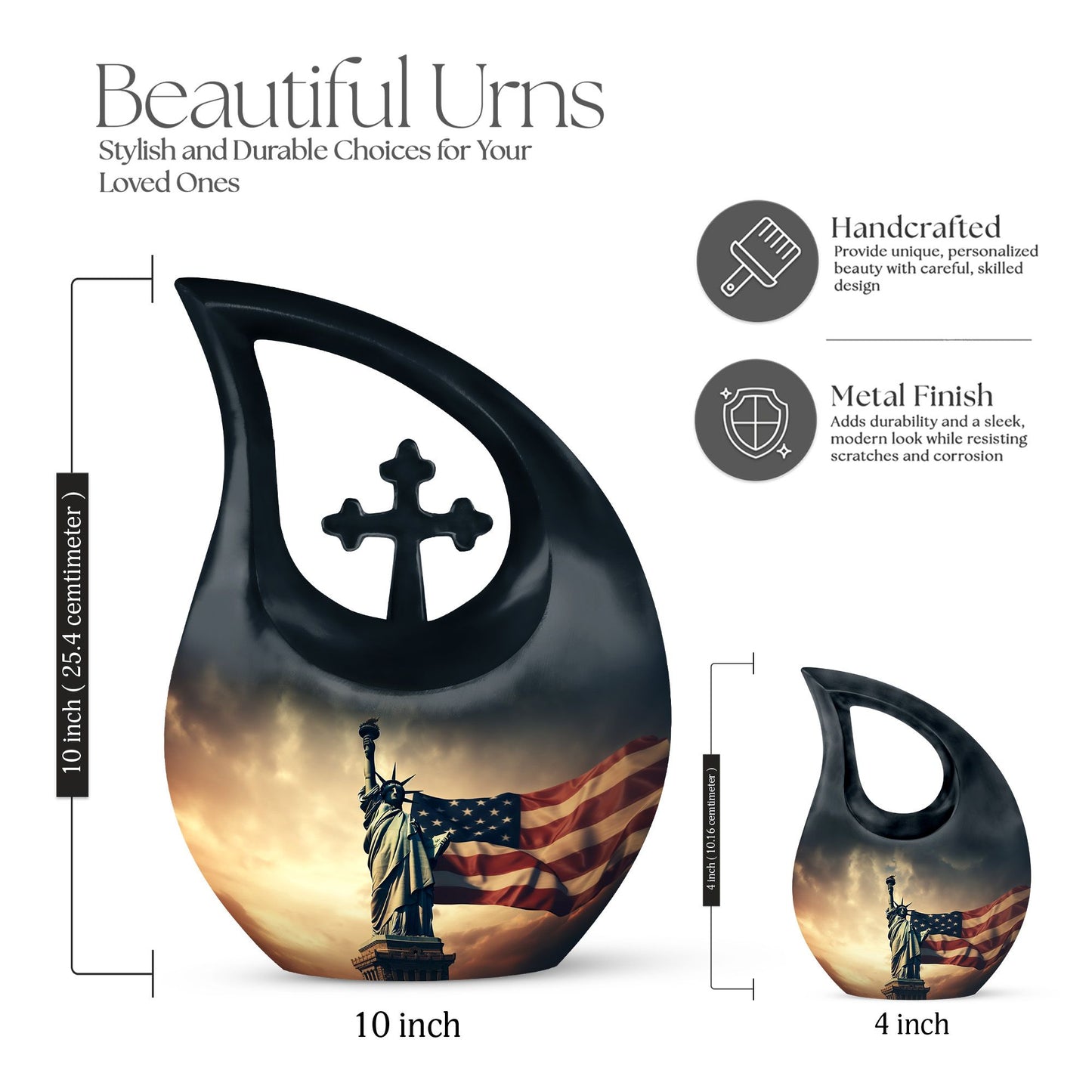 10-inch Statue Of Liberty Urn 
