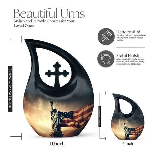 10-inch Statue Of Liberty Urn 