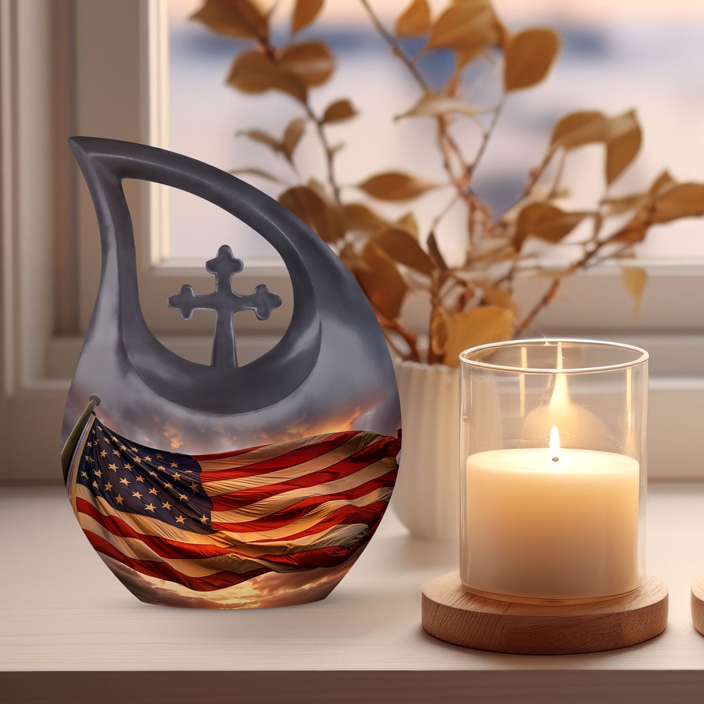 10 inch Statue Of Liberty aluminum urn 