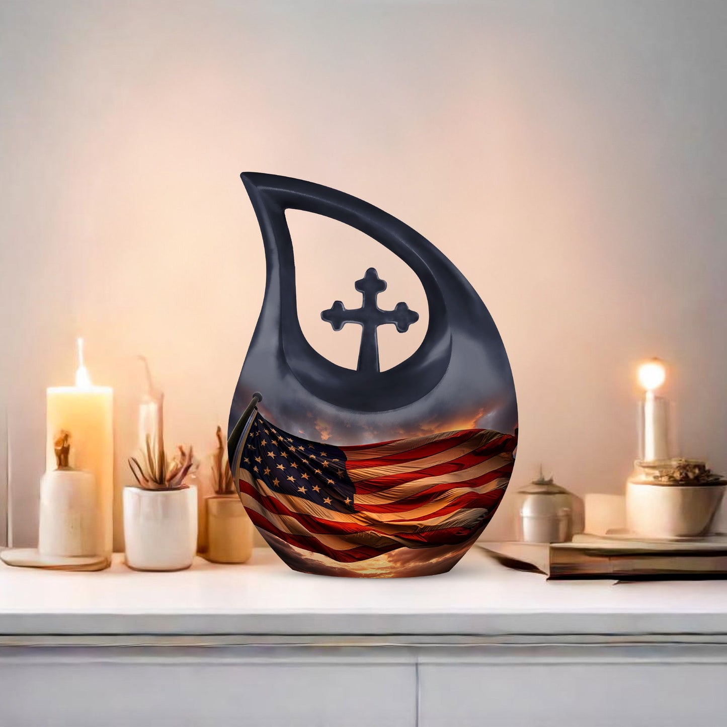 10 inch Statue Of Liberty aluminum urn 