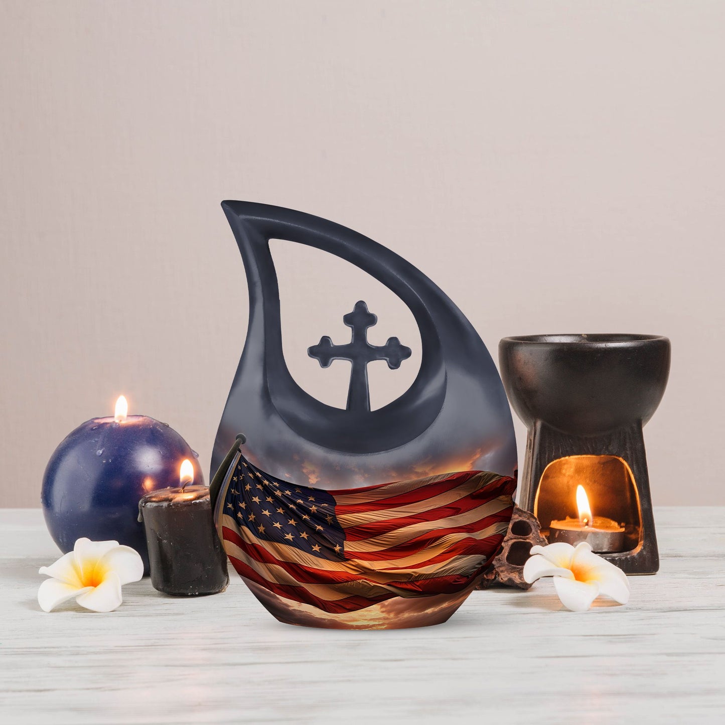 10 inch Statue Of Liberty aluminum urn 