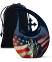 10-inch Statue Of Liberty Cross Drop Design Companion Urn