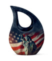10-inch Statue Of Liberty Cross Drop Design Companion Urn