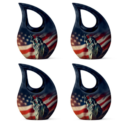 10-inch Statue Of Liberty Cross Drop Design Companion Urn