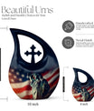 10-inch Statue Of Liberty Cross Drop Design Companion Urn