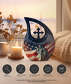 10-inch Statue Of Liberty Cross Drop Design Companion Urn