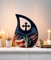 10-inch Statue Of Liberty Cross Drop Design Companion Urn