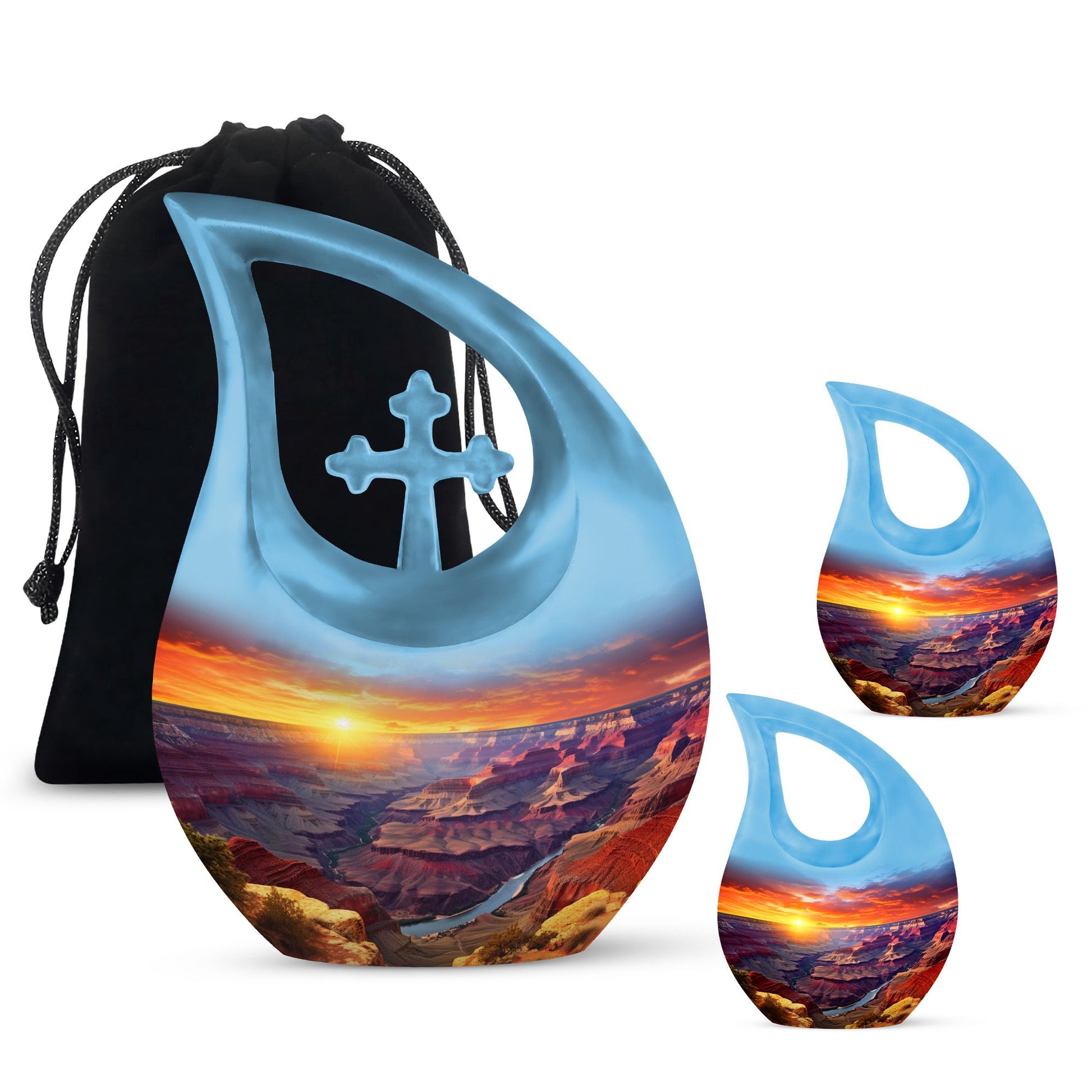 10 inch aluminium Statue of Liberty urn 