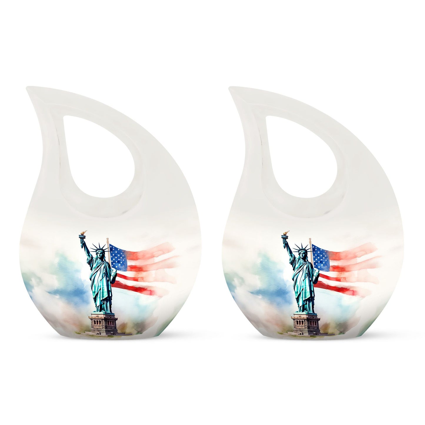 10 Inch Statue Of Liberty Urns 