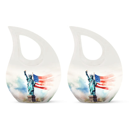 10 Inch Statue Of Liberty Urns 