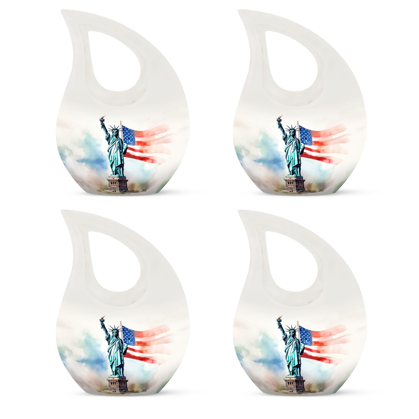 10 Inch Statue Of Liberty Urns 