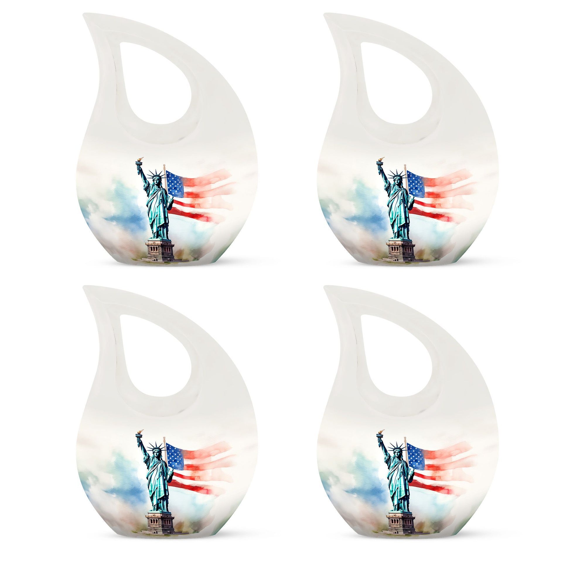 10 Inch Statue Of Liberty Urns 