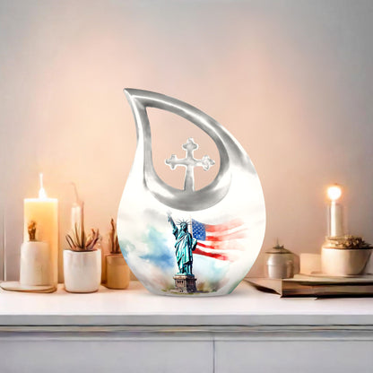 10 Inch Statue Of Liberty Urns 