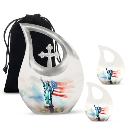 10 Inch Statue Of Liberty Urns 
