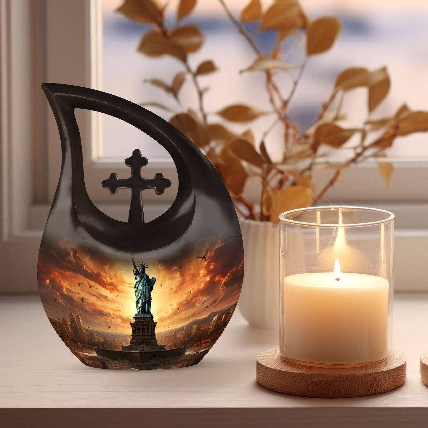 10-inch Statue Of Liberty Urn, 