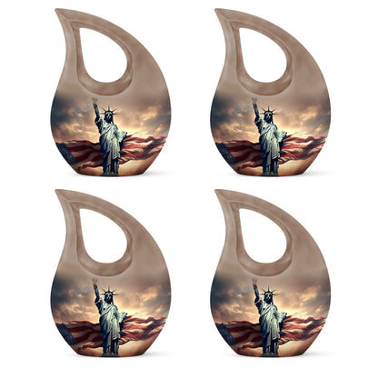 Statue Of Liberty themed large Aluminium memorial urn 