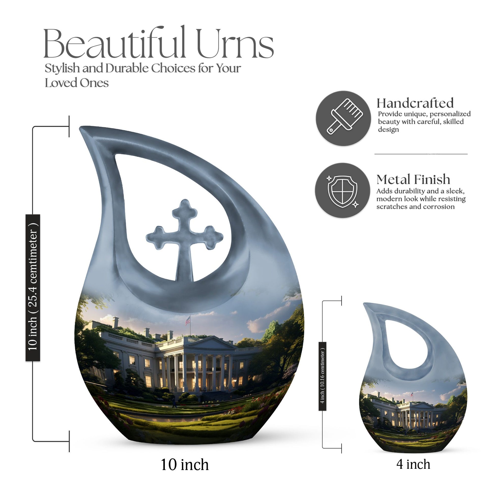 10-inch White House Urn,