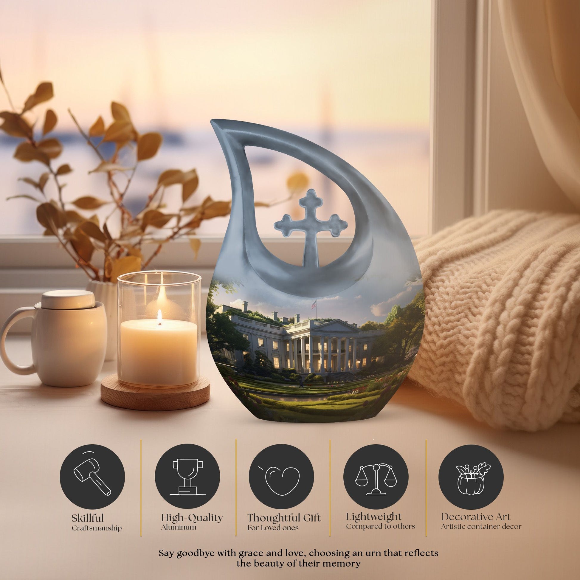 10-inch White House Urn,