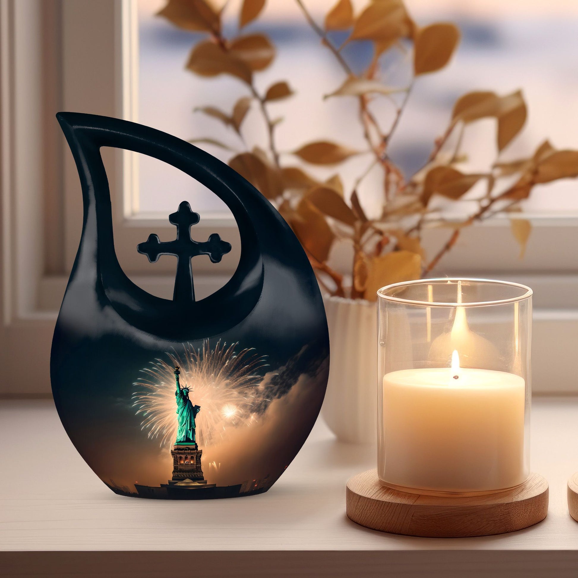 10-inch Statue of Liberty XL Urn,