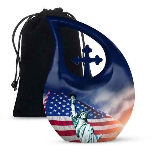 10-inch Statue of Liberty Double Urn