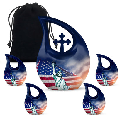 10-inch Statue of Liberty Double Urn