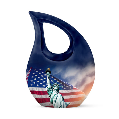 10-inch Statue of Liberty Double Urn