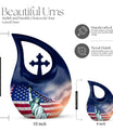 10-inch Statue of Liberty Double Urn