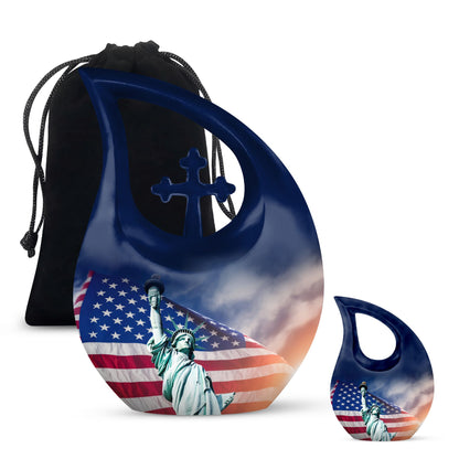 10-inch Statue of Liberty Double Urn