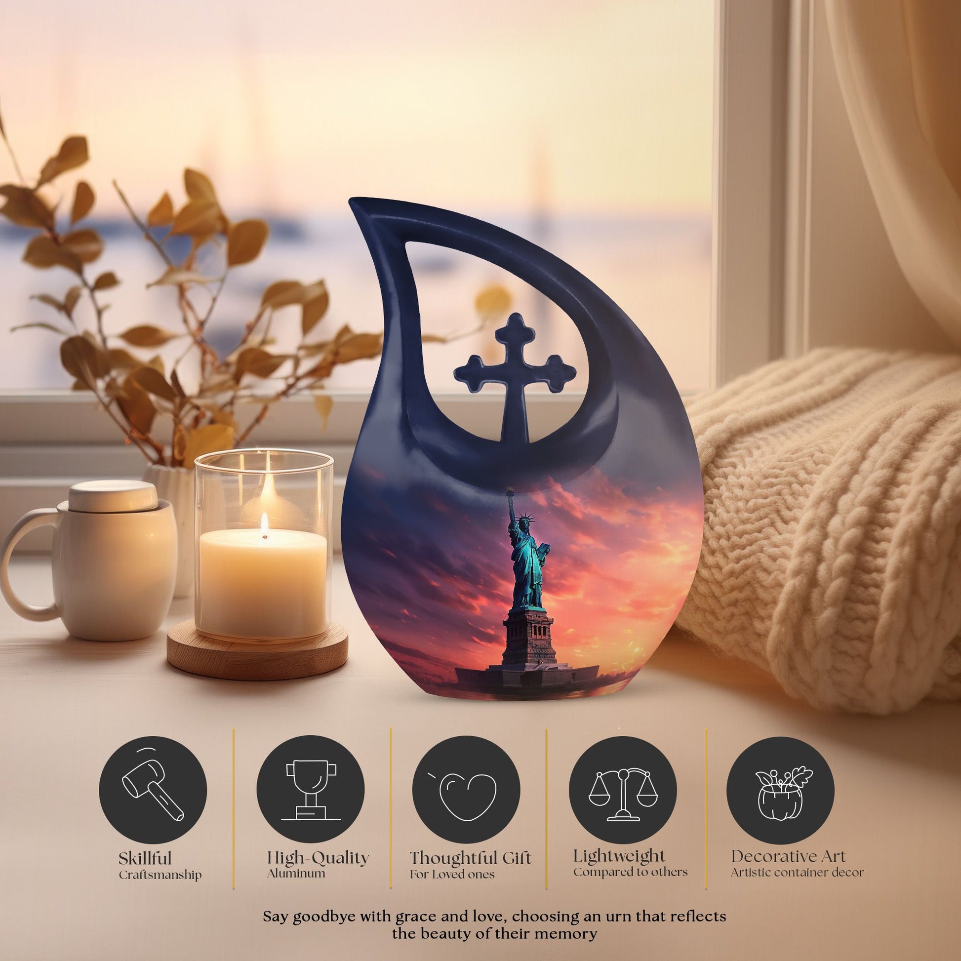 Statue of Liberty urn