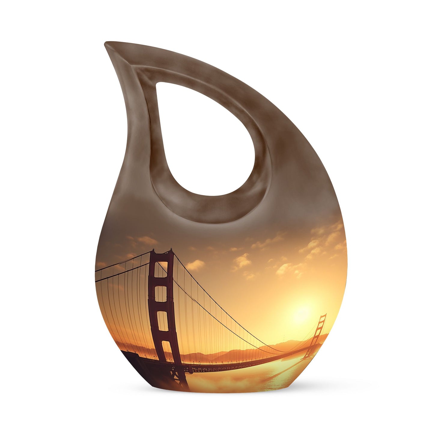 Medium-sized Golden Gate Bridge urn