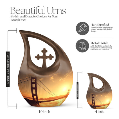 Medium-sized Golden Gate Bridge urn