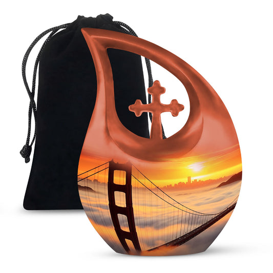 Small 10-inch Golden Gate Bridge urn