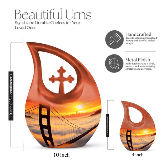 Small 10-inch Golden Gate Bridge urn