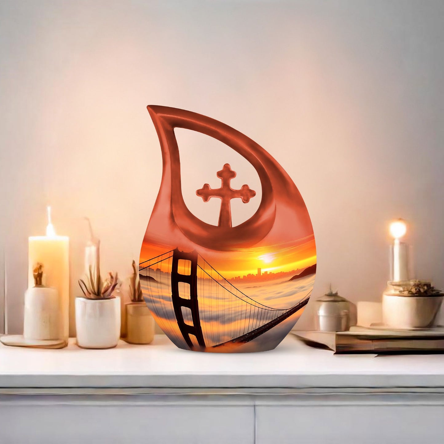 Small 10-inch Golden Gate Bridge urn