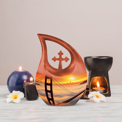 Small 10-inch Golden Gate Bridge urn
