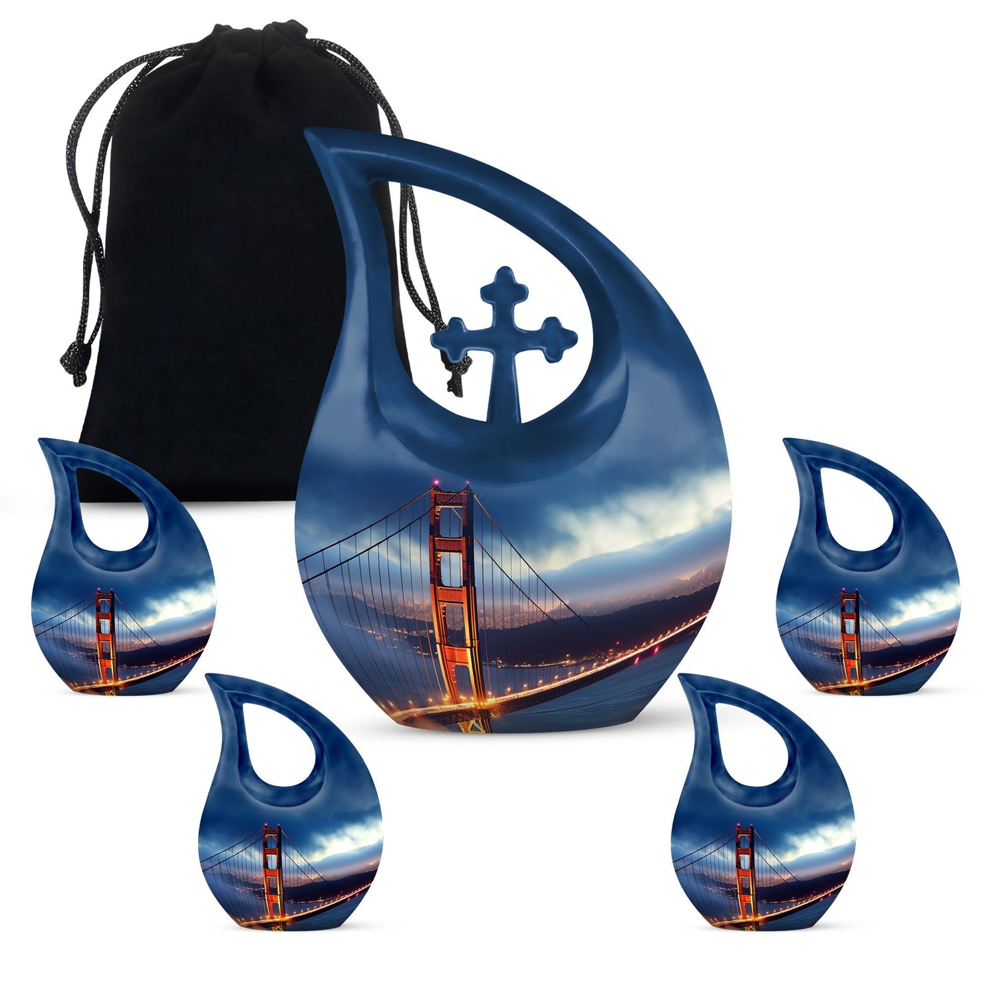 Customizable Golden Gate Bridge Urn 