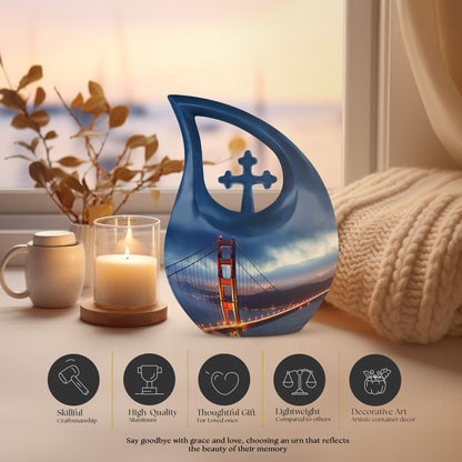 Customizable Golden Gate Bridge Urn 