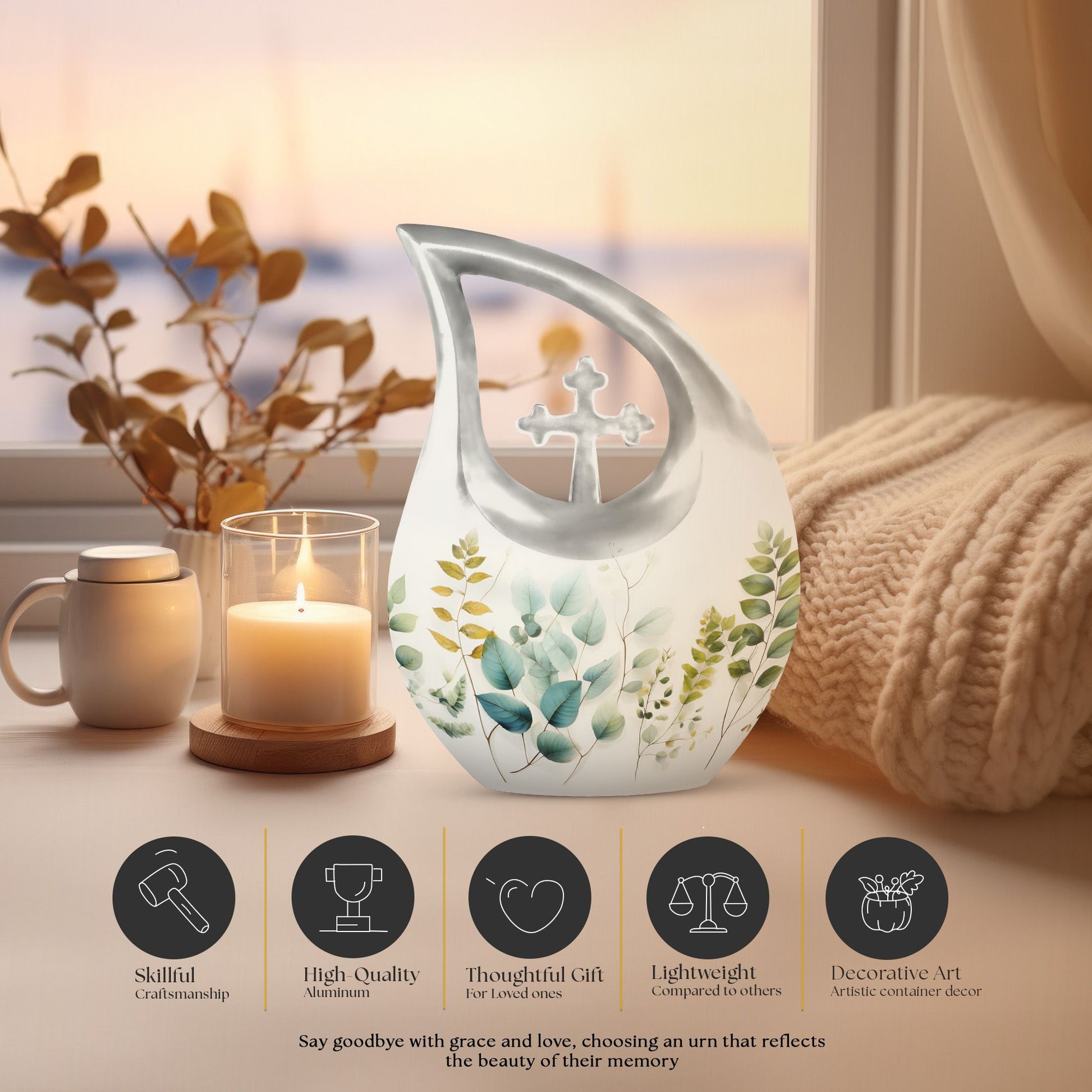 Leave Theme Urn