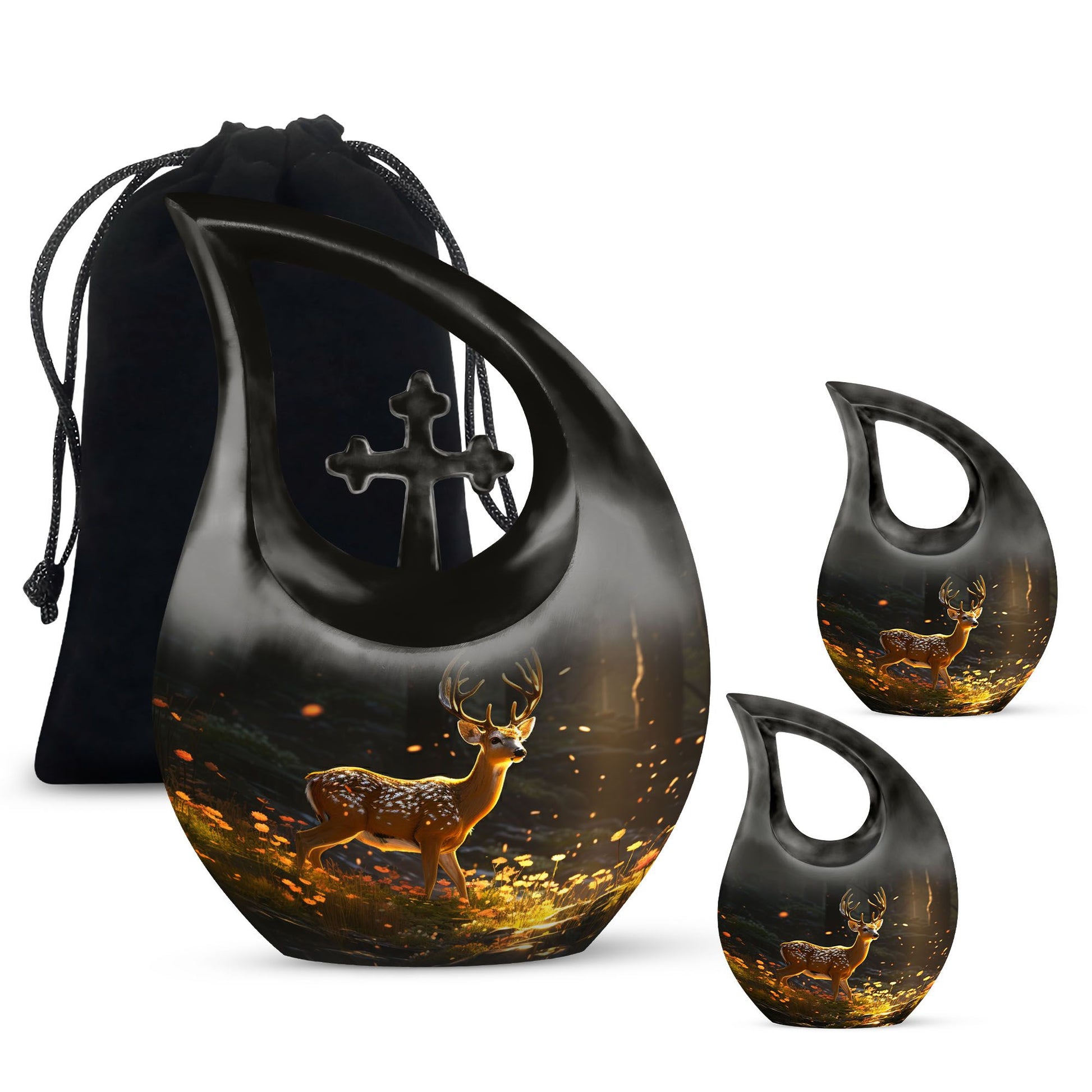 Deer Themed Biodegradable Urn