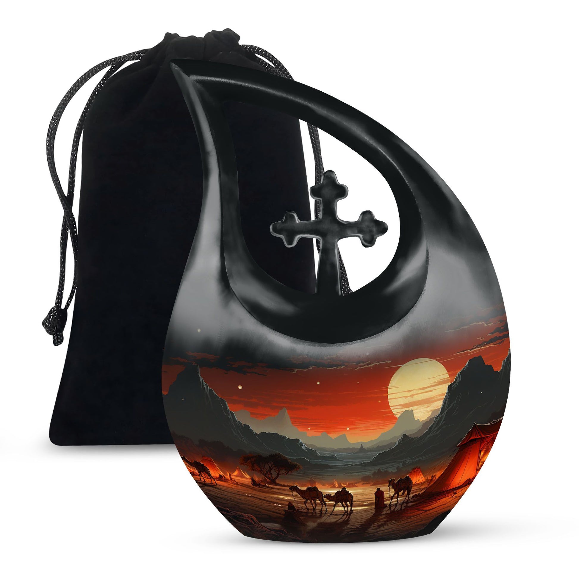 Camel themed urn for human ashes