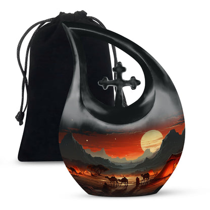 Camel themed urn for human ashes