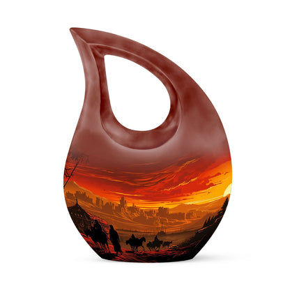camel-themed urn
