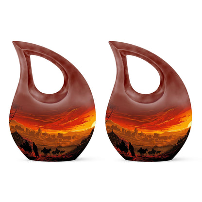 camel-themed urn