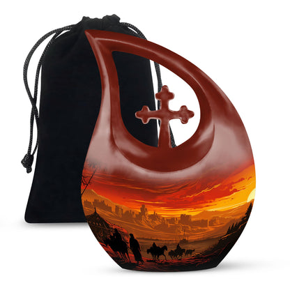 camel-themed urn