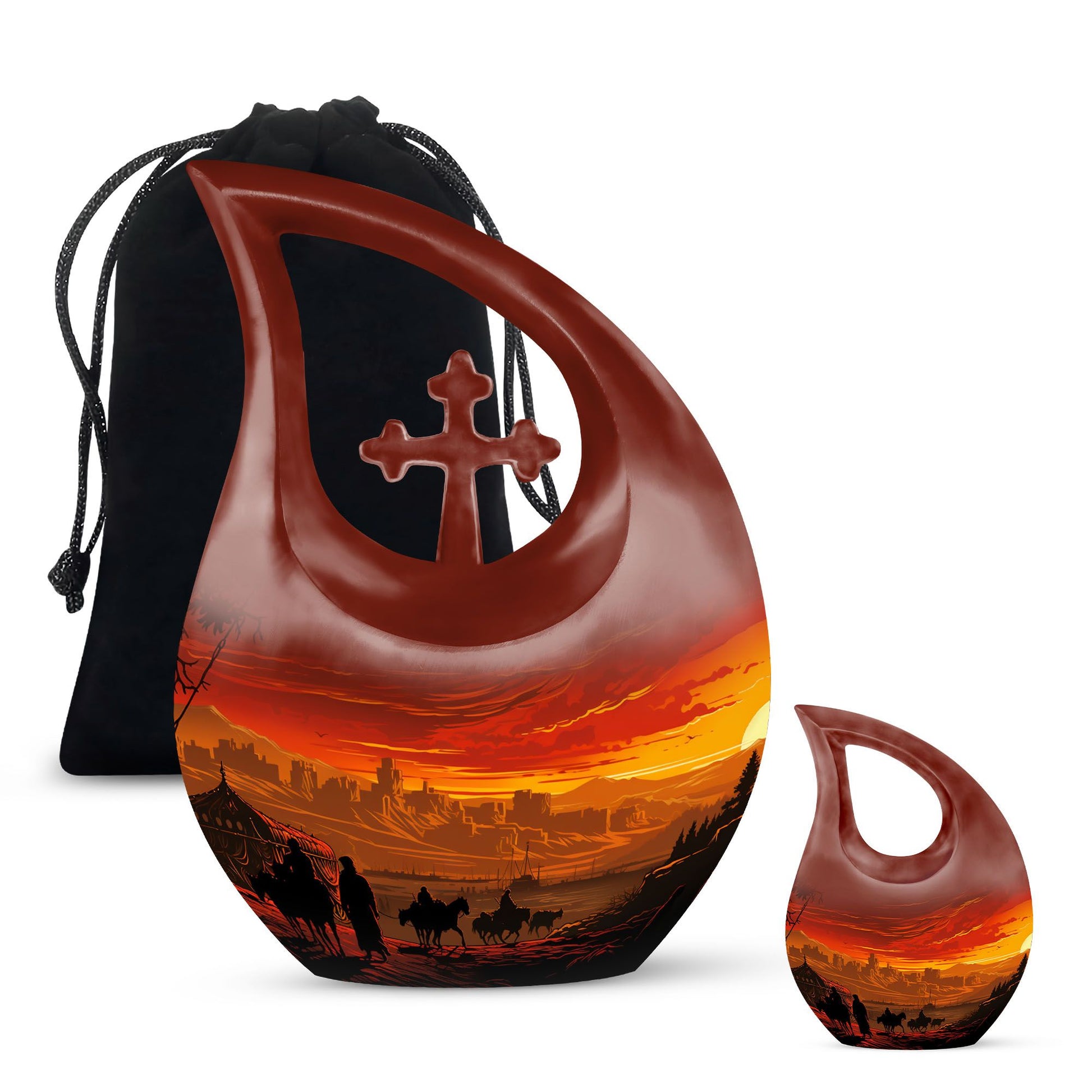 camel-themed urn