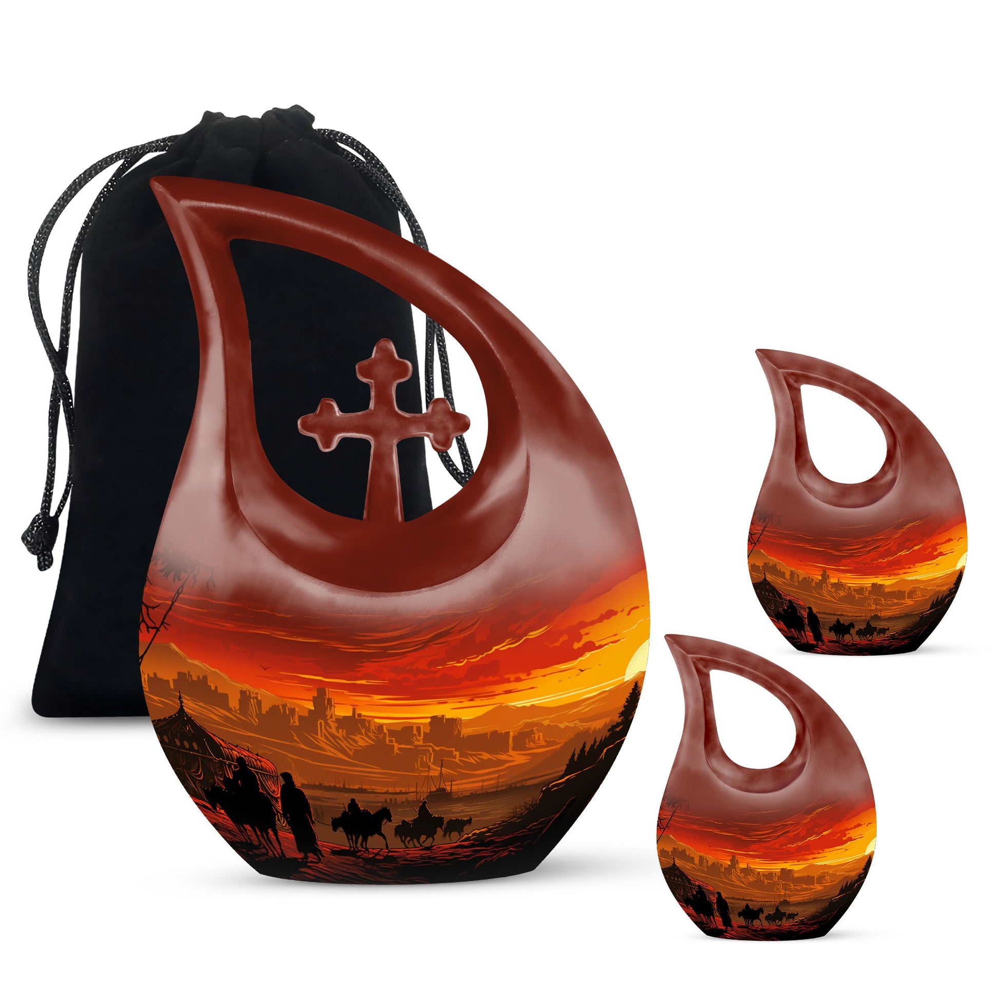 camel-themed urn