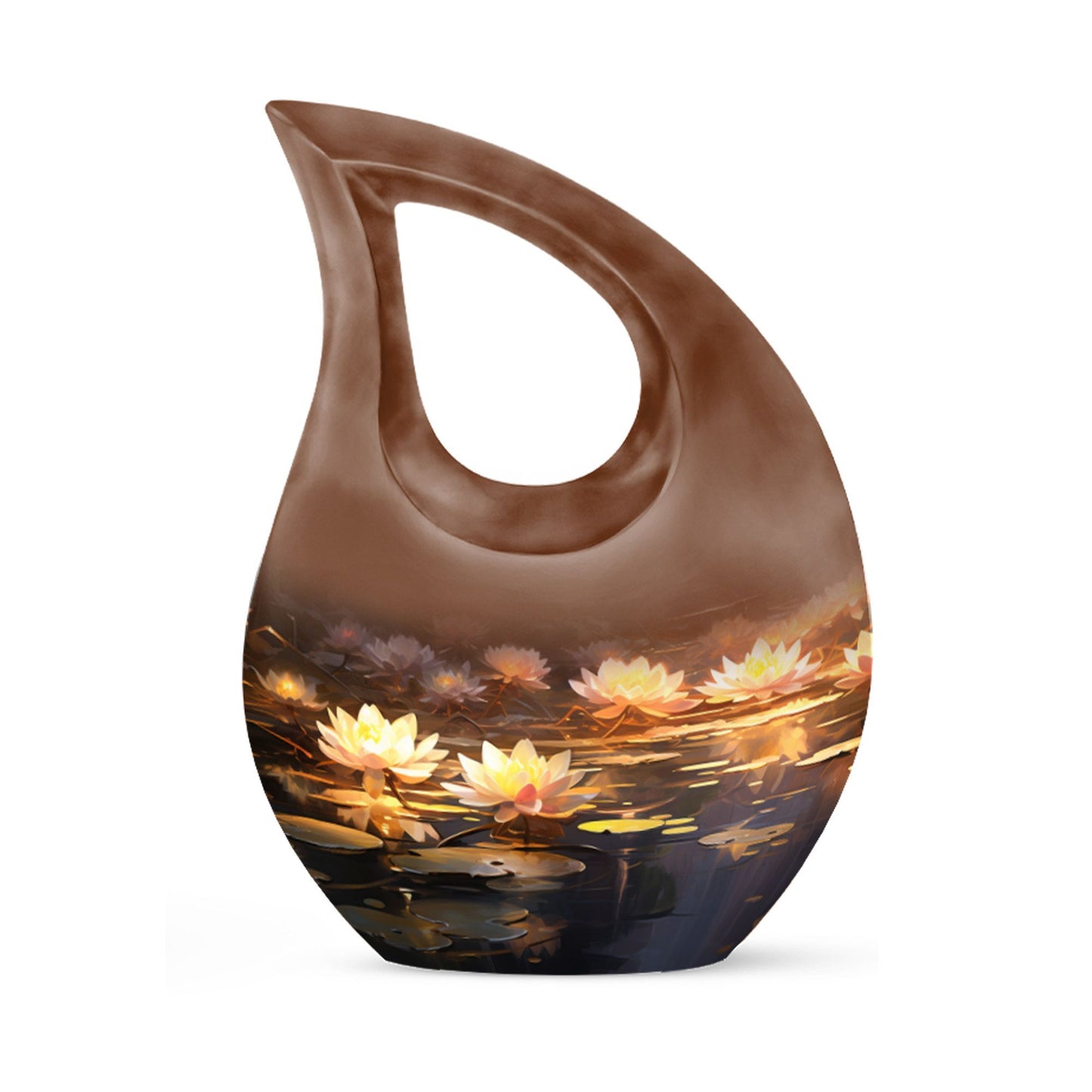 Wilderness Urn with Cross Drop design,