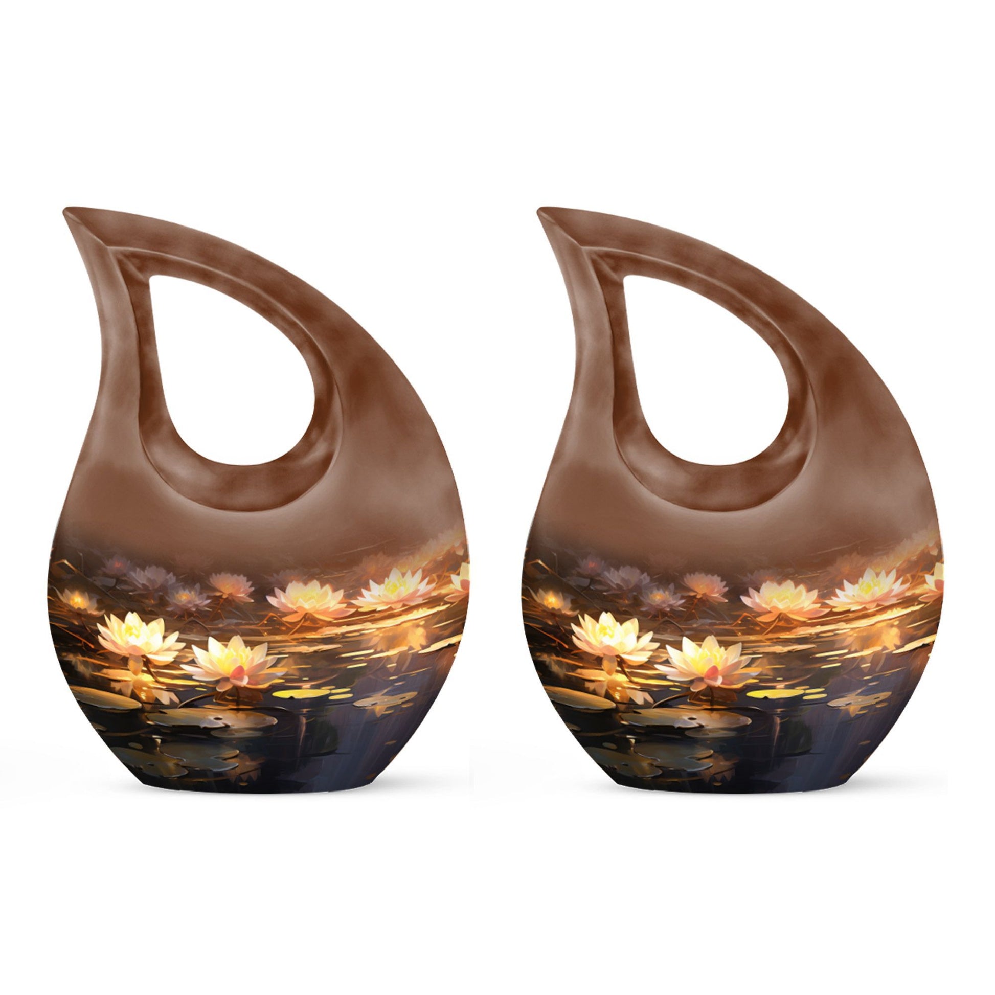 Wilderness Urn with Cross Drop design,