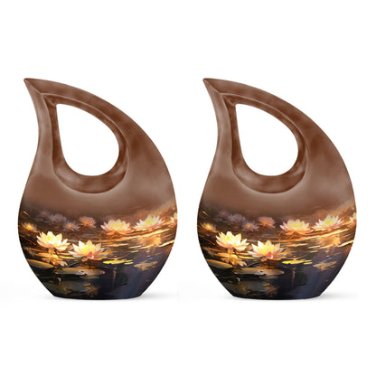 Wilderness Urn with Cross Drop design,